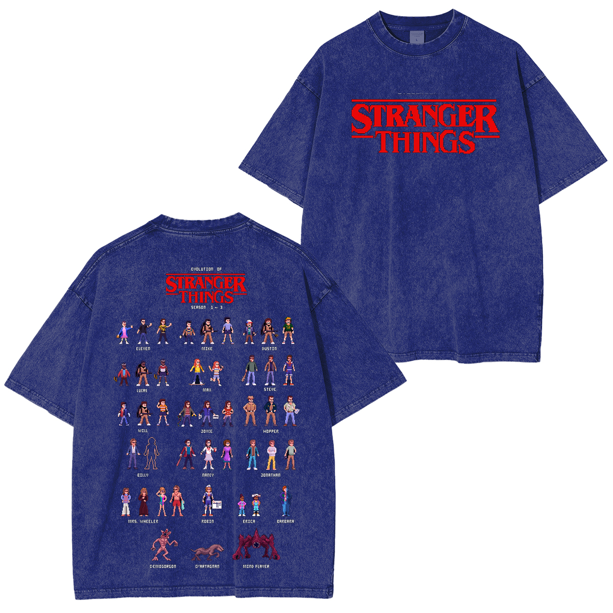 Stranger Things Unisex Washed T-shirt/Crewneck/Hoodie
