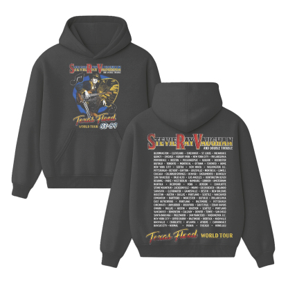 Stevie Ray Vaughan Texas Flood World Tour Men's Unisex Shirt/Crewneck/Hoodie