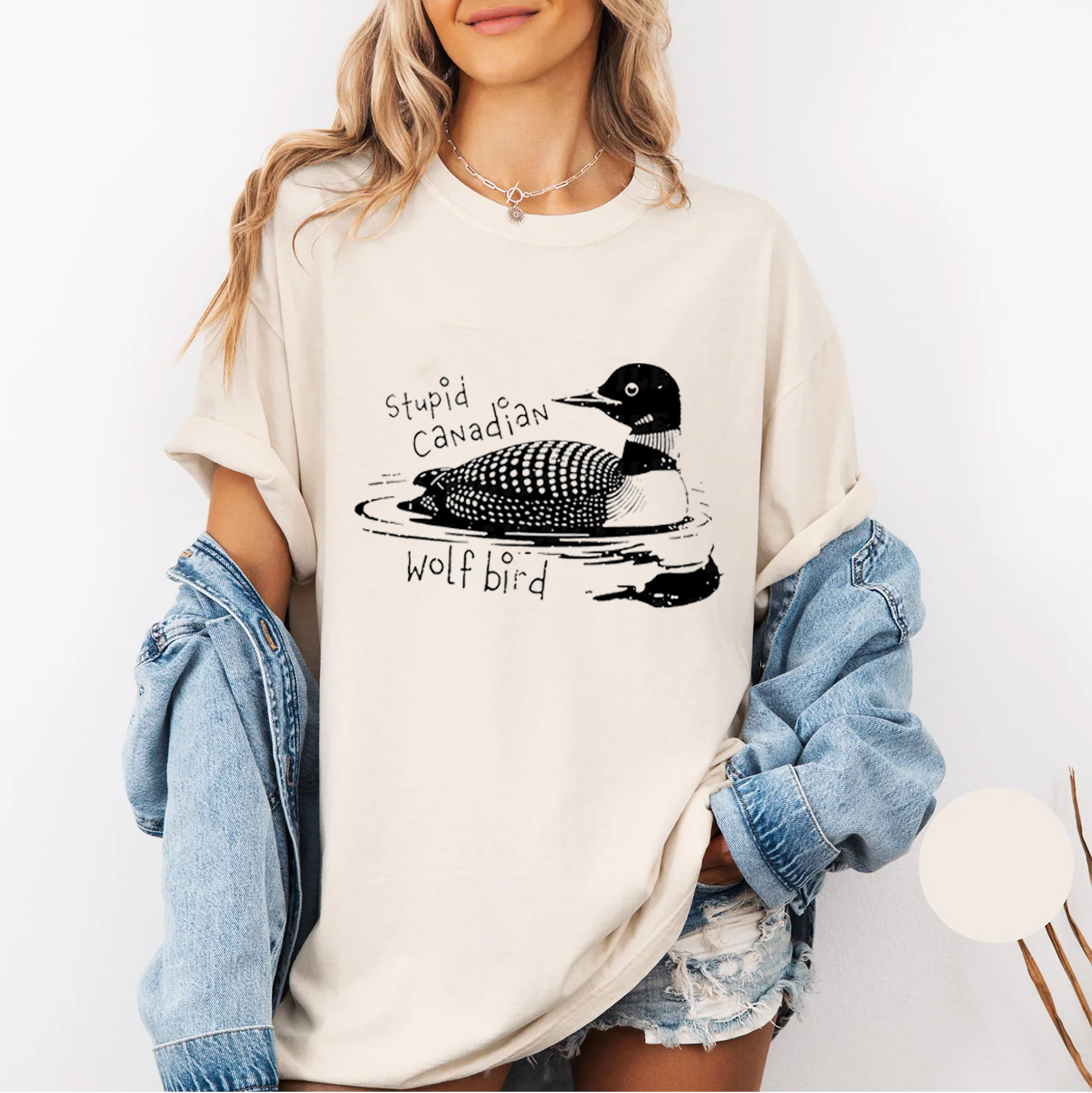 Stupid Canadian Wolf Bird Unisex Shirt/Crewneck/Hoodie