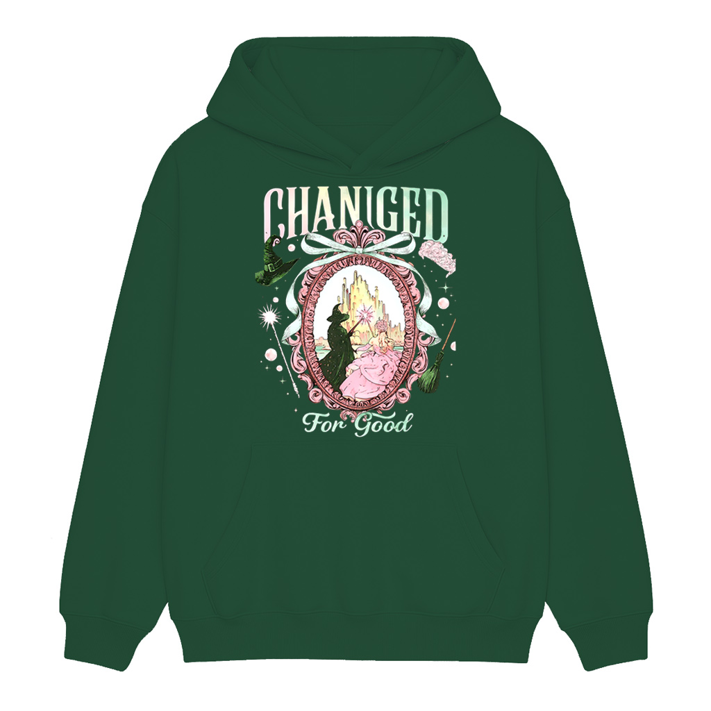 Wicked Changed For Good Witch On Mirror Pink and Green Musical Shirt/Crewneck/Hoodie