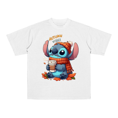 Stitch Fall Leaves T-Shirt