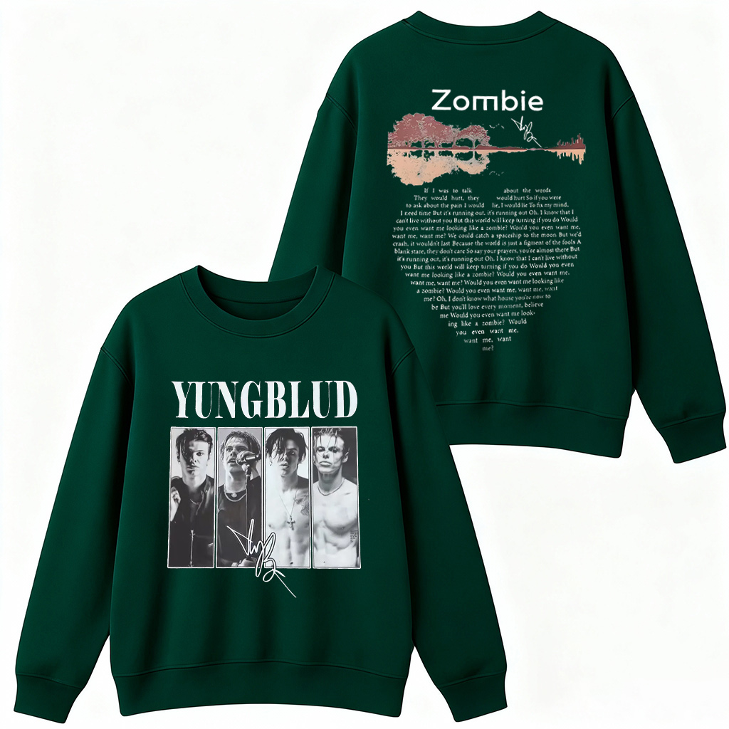 YungBlud Zombie Lyrics  Shirt/Crewneck/Hoodie
