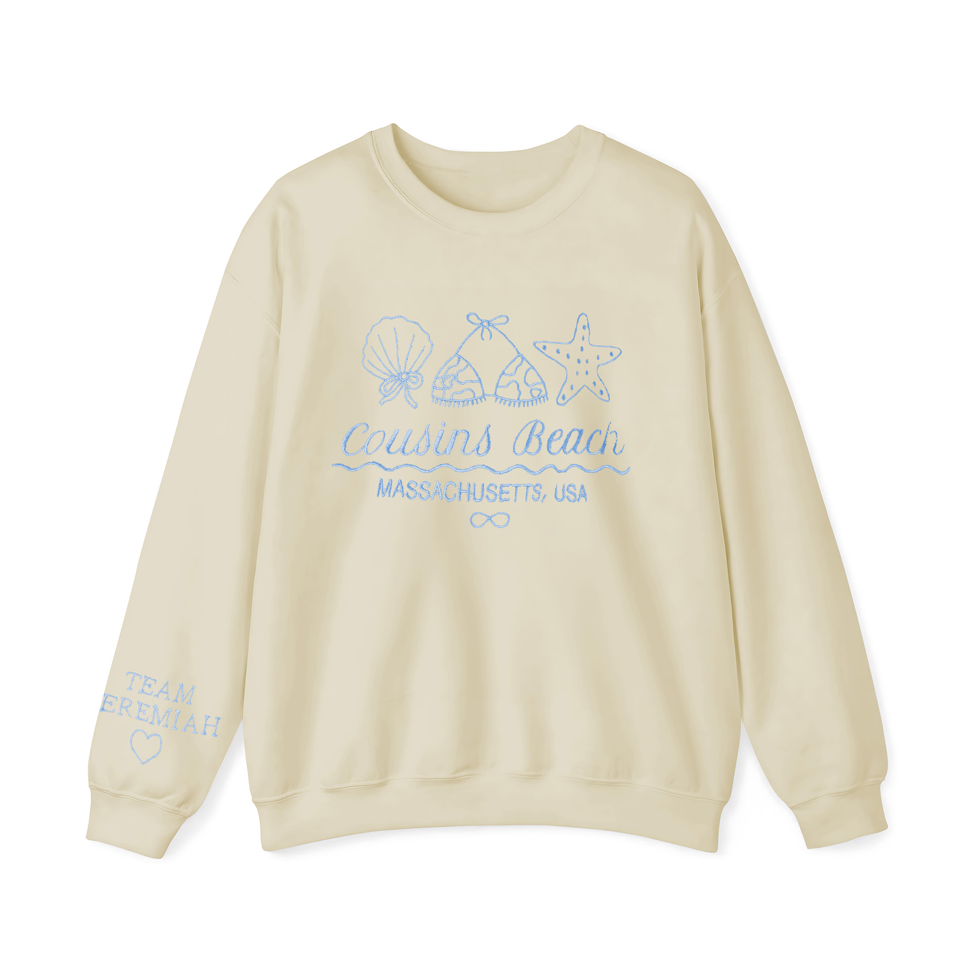 Cousins Beach Cozy Embroidered Crewneck