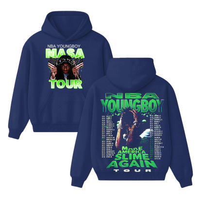 N.B.A Youngboy Masa Tour 2025 Schedule Tour Dates Two Sided Unisex Shirt/Crewneck/Hoodie