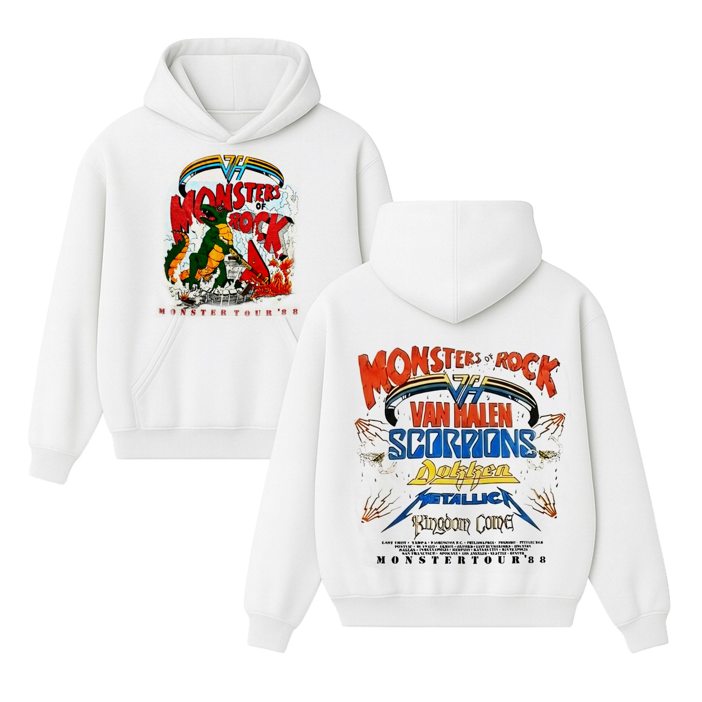 1988 Van Halen Monsters of Rock Tour Unisex Shirt/Crewneck/Hoodie