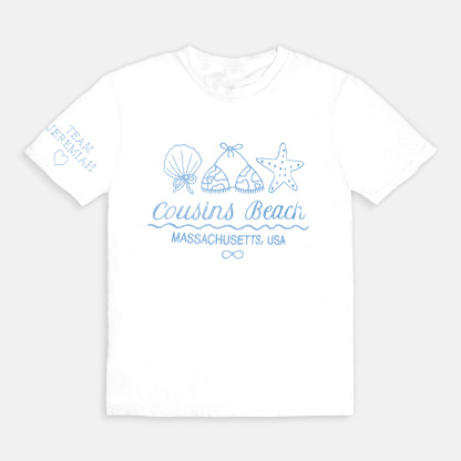 Cousins Beach Cozy Embroidered T-Shirt