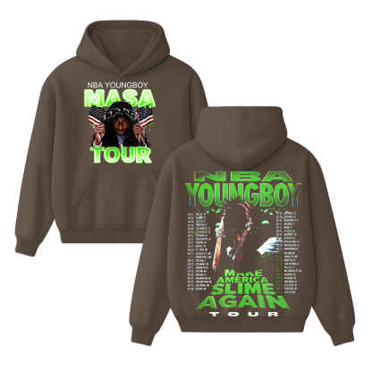 N.B.A Youngboy Masa Tour 2025 Schedule Tour Dates Two Sided Unisex Shirt/Crewneck/Hoodie