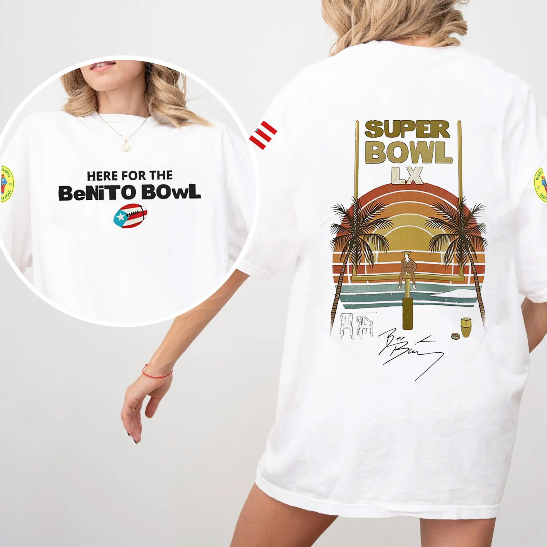 Here for the Benito Bowl Puerto Rican Bad Bunny Unisex Shirt/Crewneck/Hoodie