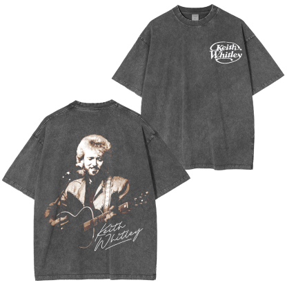 Keith Whitley Country Music Sandy Washed T-shirt/Crewneck/Hoodie