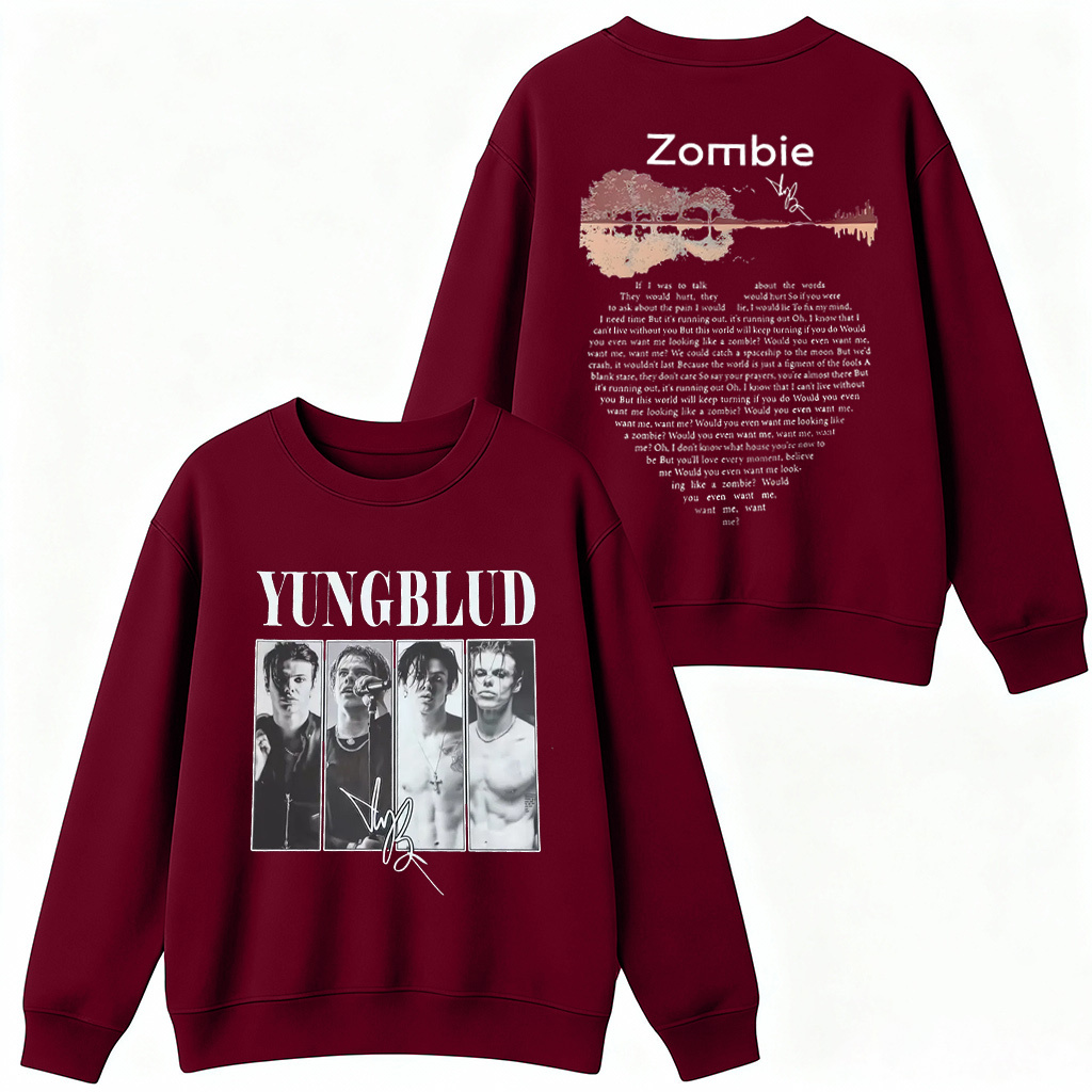 YungBlud Zombie Lyrics  Shirt/Crewneck/Hoodie