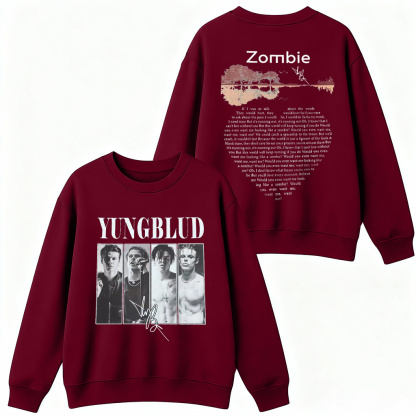 YungBlud Zombie Lyrics  Shirt/Crewneck/Hoodie