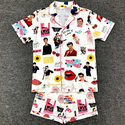 Harry Styles album series - Pajamas –  Romance Print Short Set
