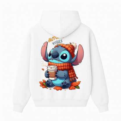 Stitch Fall Leaves Hoodie