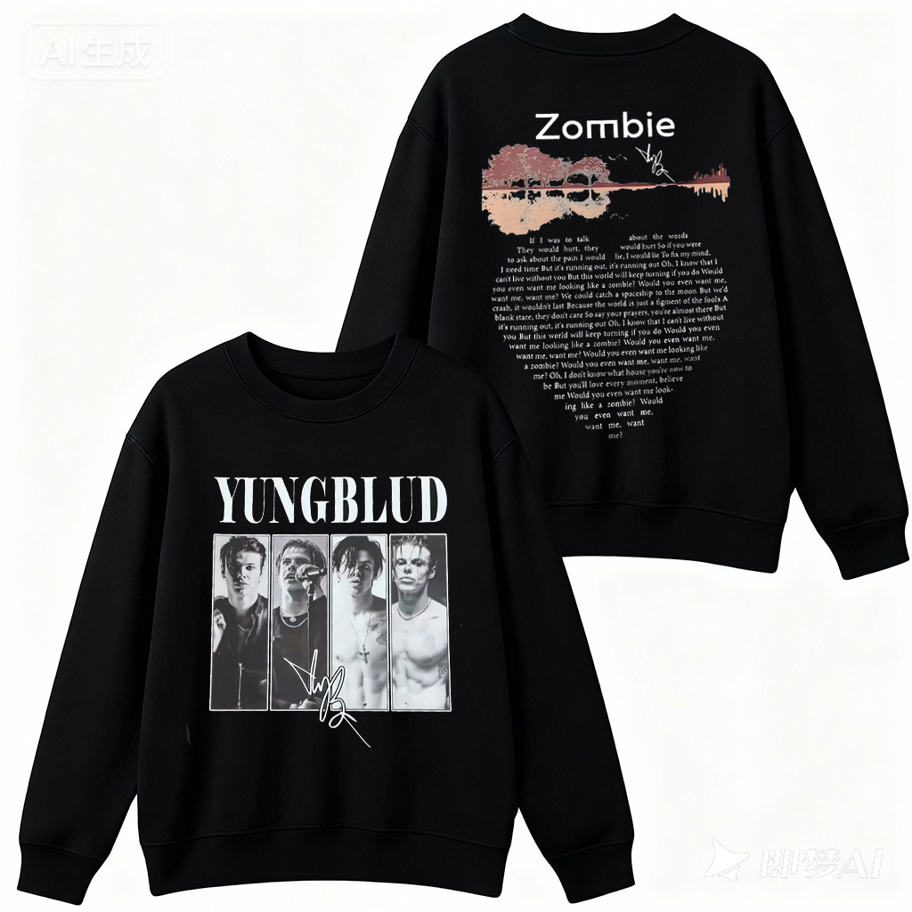 YungBlud Zombie Lyrics  Shirt/Crewneck/Hoodie