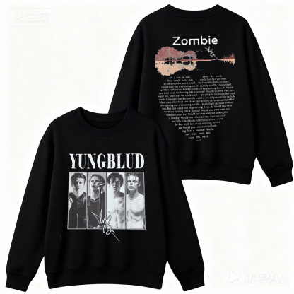 YungBlud Zombie Lyrics  Shirt/Crewneck/Hoodie