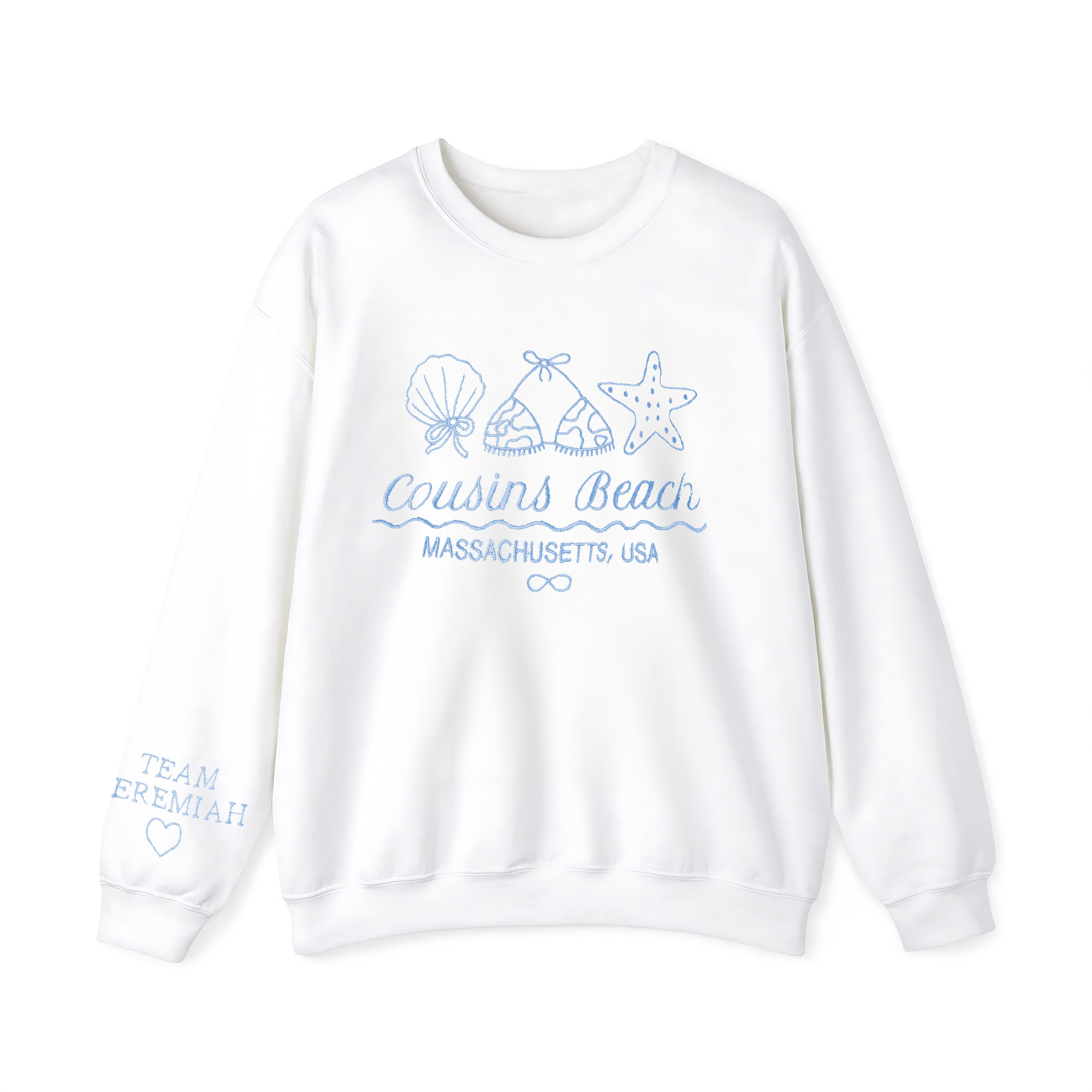 Cousins Beach Cozy Embroidered Crewneck