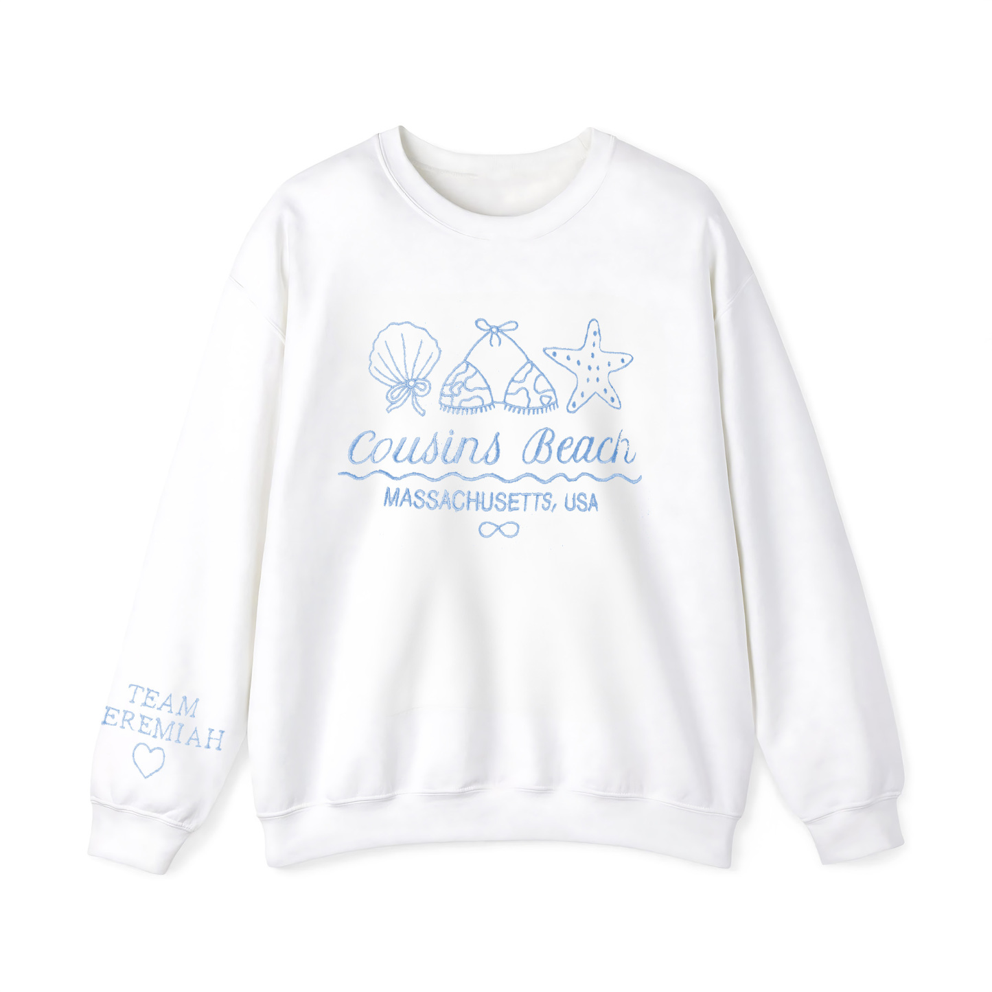 Cousins Beach Cozy Embroidered Crewneck