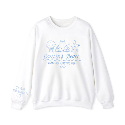 Cousins Beach Cozy Embroidered Crewneck