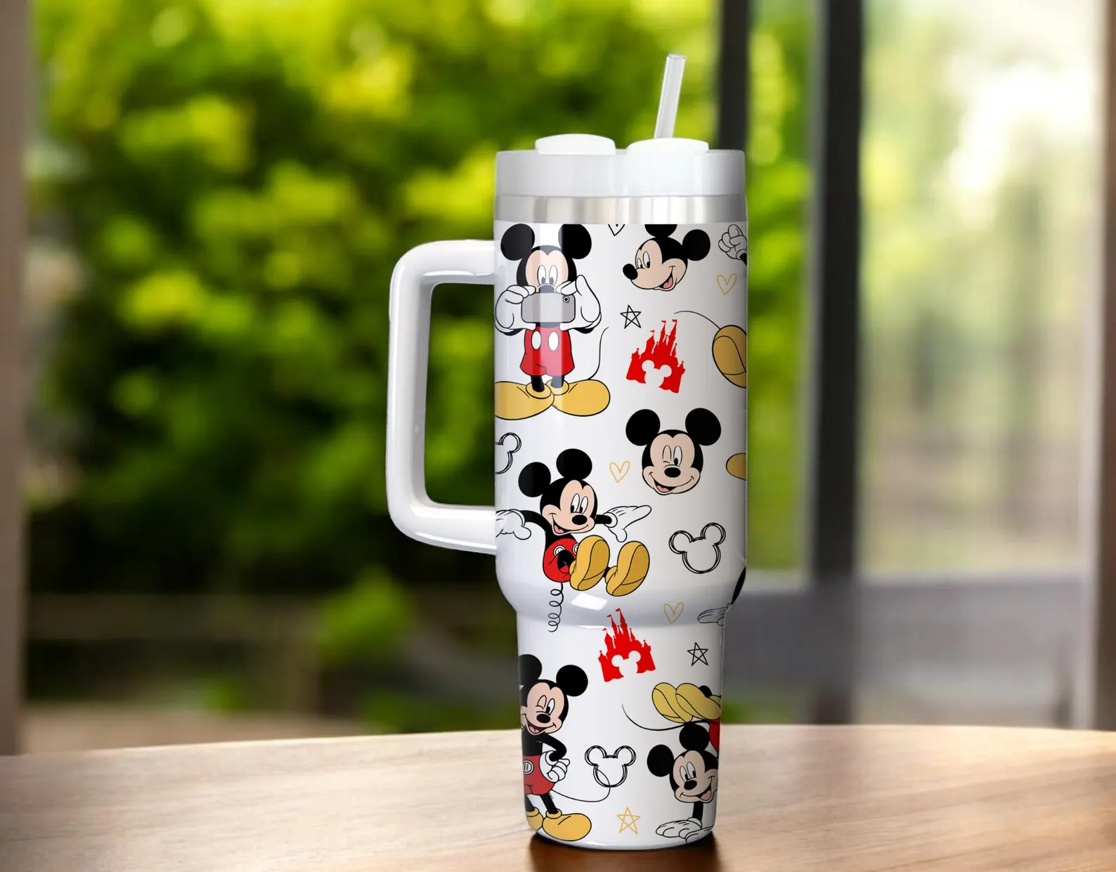 Disney Mickey 40oz Tumbler Personalized Name Style Cartoon Travel Mug Gift