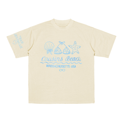Cousins Beach Cozy Embroidered T-Shirt