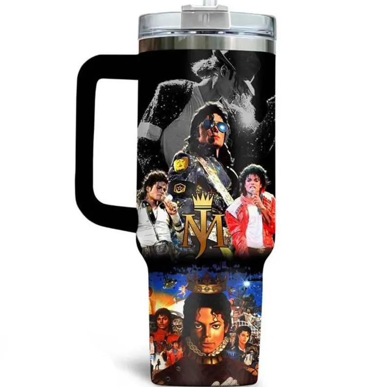 Michael Jackson Music Custom Stanley Cup 40 oz 30 oz Tumbler