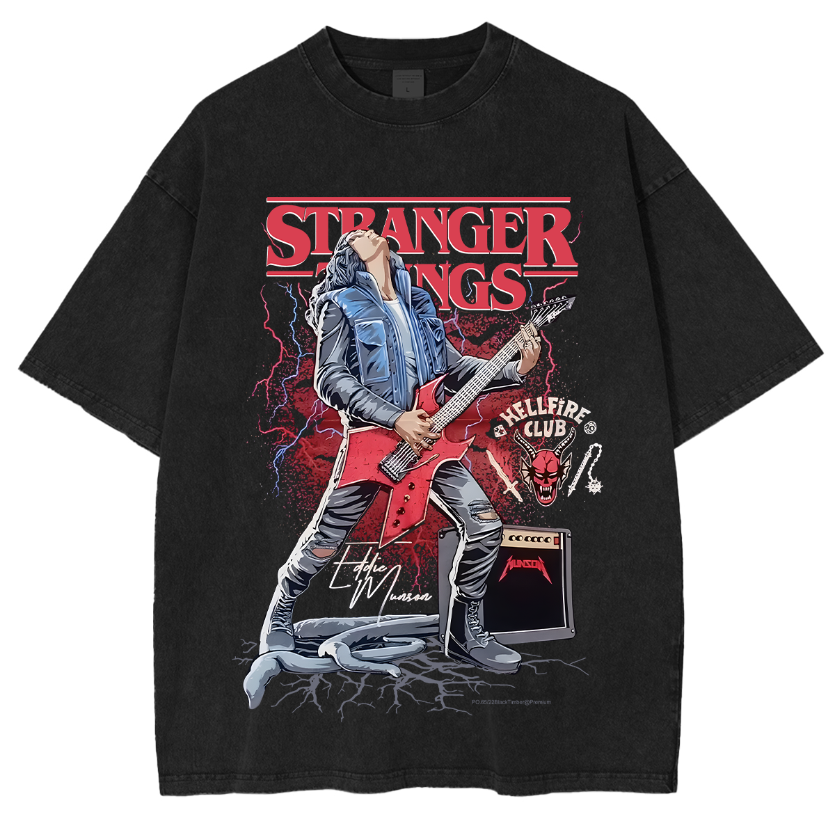 Stranger Things Unisex Washed T-shirt