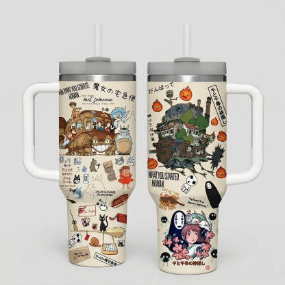 Totoro Cartoon Custom Stanley Cup 40 oz 30 oz Tumbler Cup