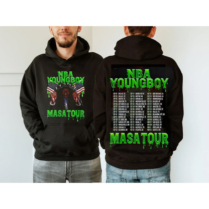 YoungBoy Masa Tour 2025 Merch Two Sided  Shirt/Crewneck/Hoodie