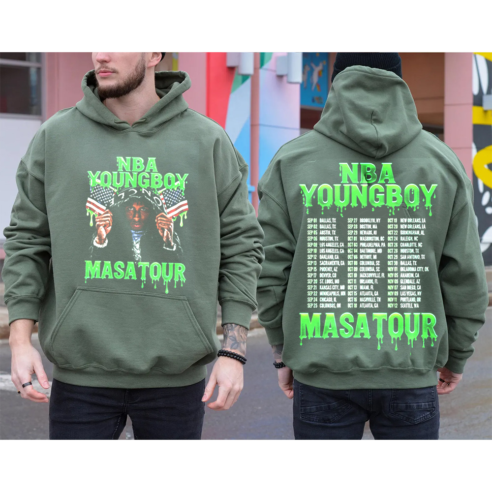 YoungBoy Masa Tour 2025 Merch Two Sided  Shirt/Crewneck/Hoodie