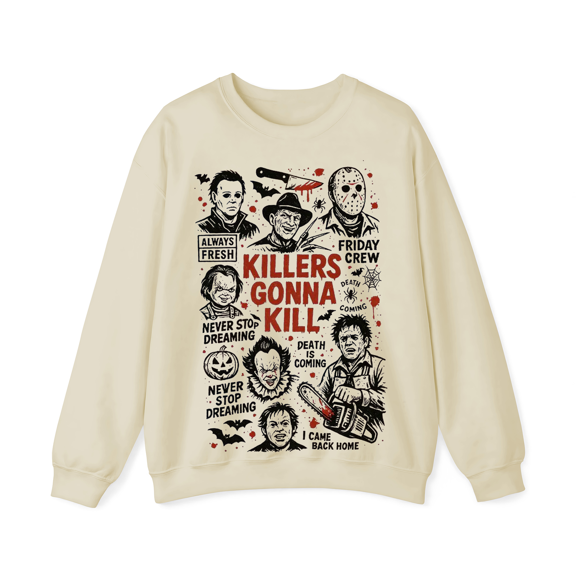 Killers Gonna Kill - Halloween Crewneck Sweatshirt