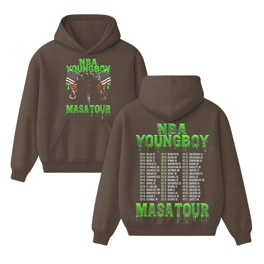 YoungBoy Masa Tour 2025 Merch Two Sided  Shirt/Crewneck/Hoodie