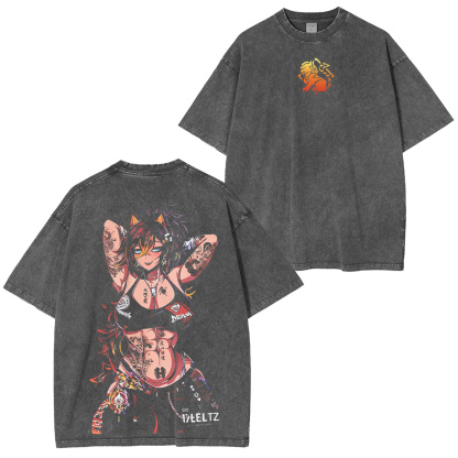 Flame and sand unite 🔥 Dehya Washed T-shirt/Crewneck/Hoodie