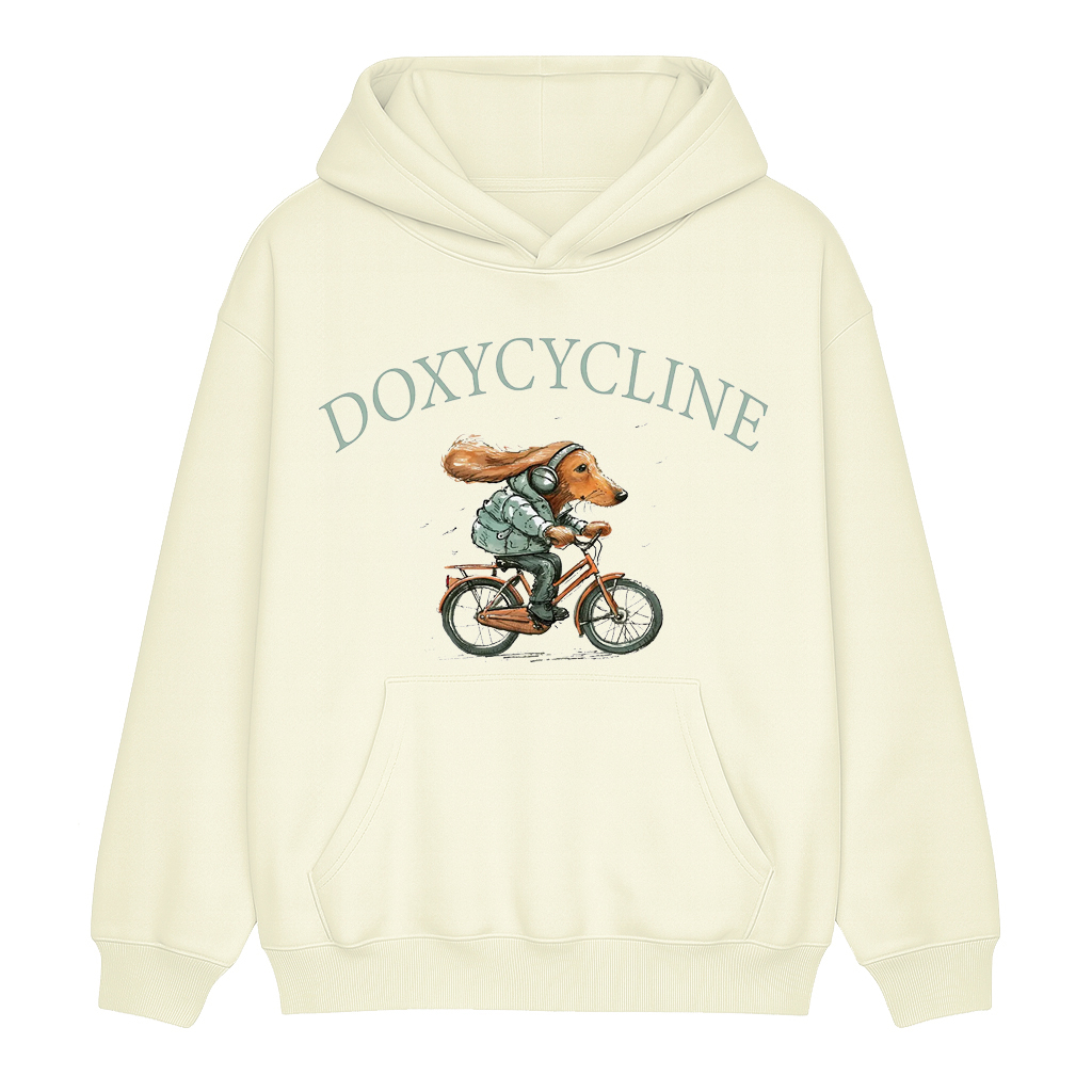 Doxycycline Dachshund Bicycle Unisex Shirt/Crewneck/Hoodie