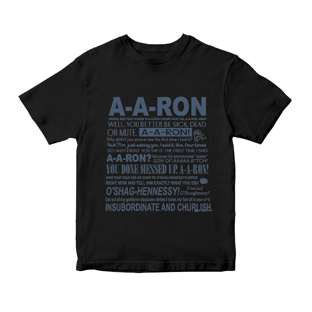 A-A-Ron Where Are You Where Is A-A-Ron Right Now T-Shirt