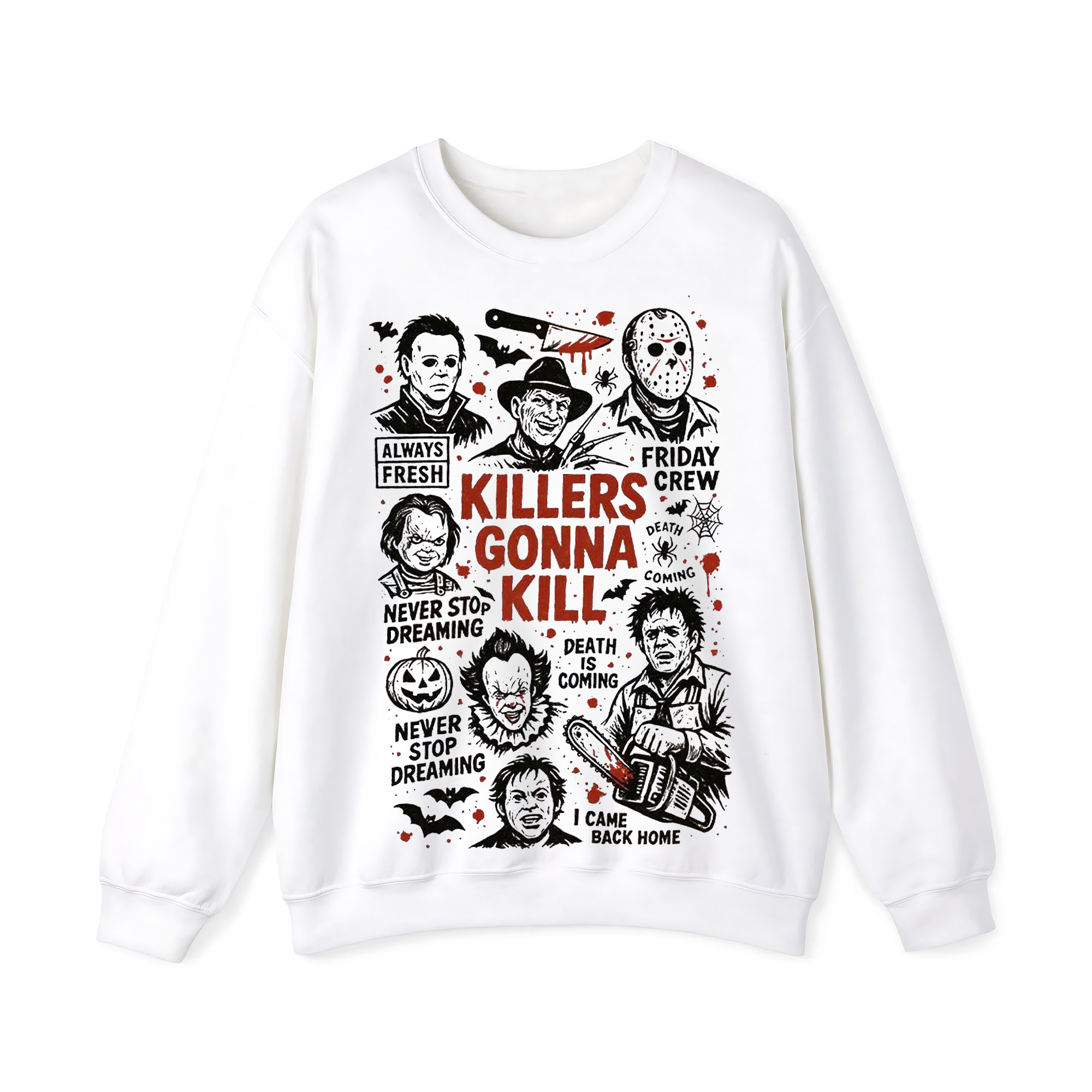 Killers Gonna Kill - Halloween Crewneck Sweatshirt