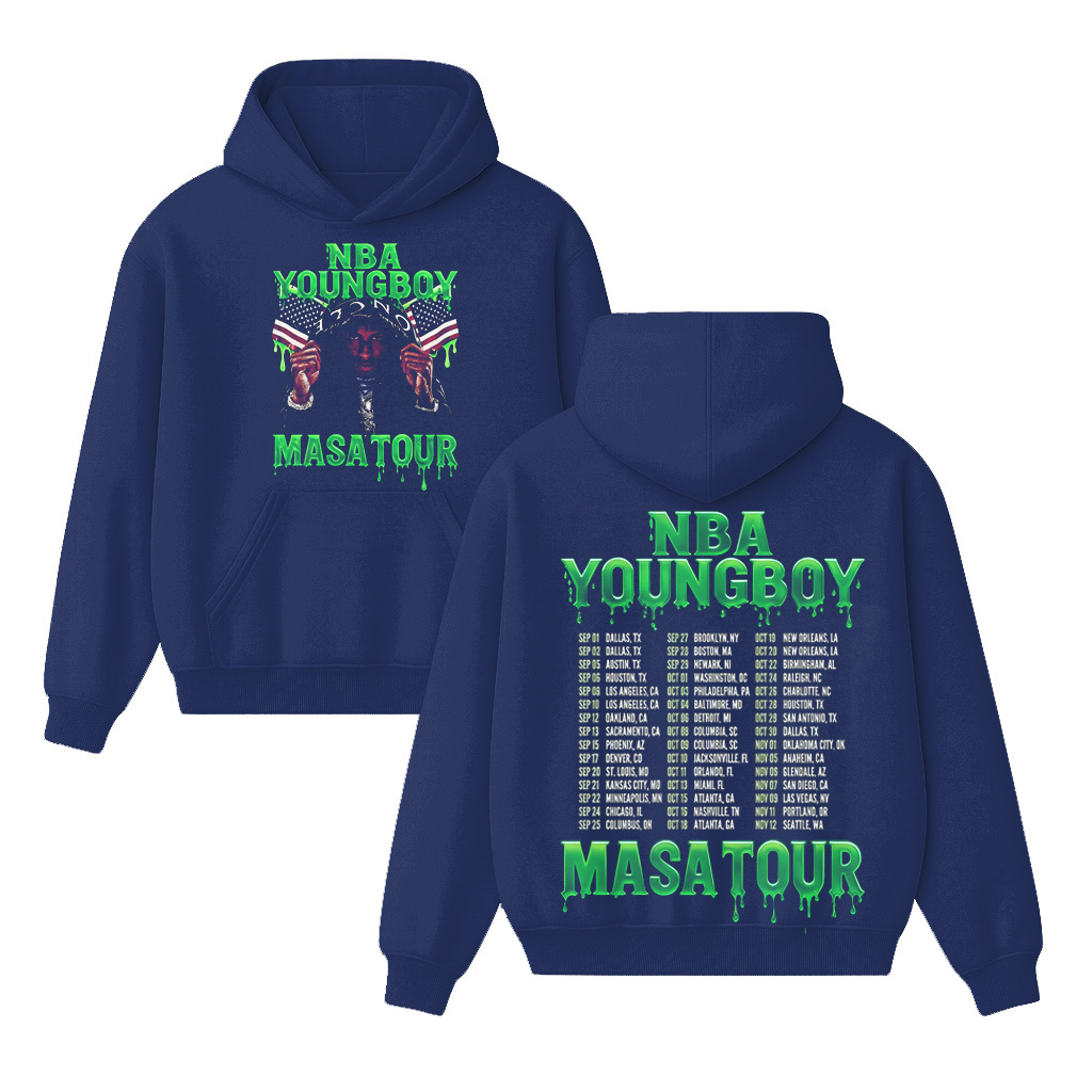 YoungBoy Masa Tour 2025 Merch Two Sided  Shirt/Crewneck/Hoodie