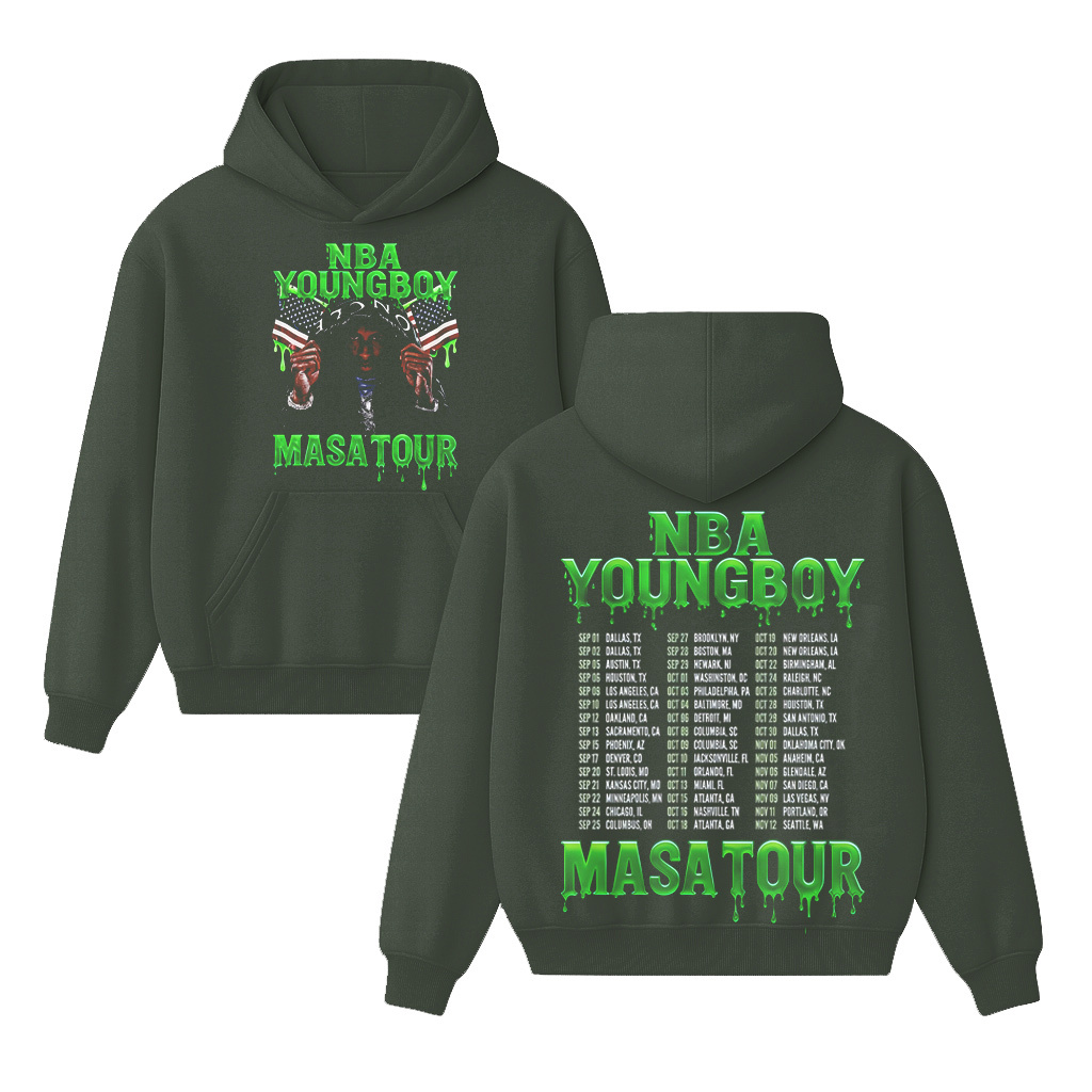 YoungBoy Masa Tour 2025 Merch Two Sided  Shirt/Crewneck/Hoodie