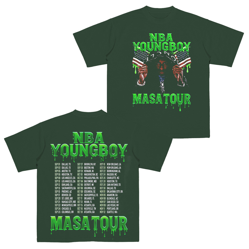 YoungBoy Masa Tour 2025 Merch Two Sided  Shirt/Crewneck/Hoodie