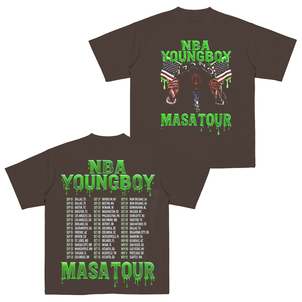 YoungBoy Masa Tour 2025 Merch Two Sided  Shirt/Crewneck/Hoodie