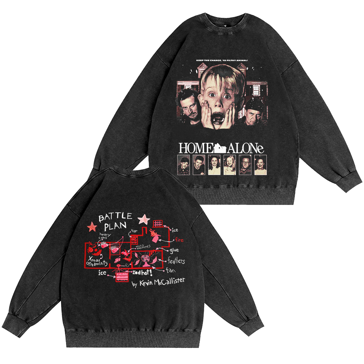 Home Alone Unisex Vintage Oversized T-shirt/Crewneck/Hoodie