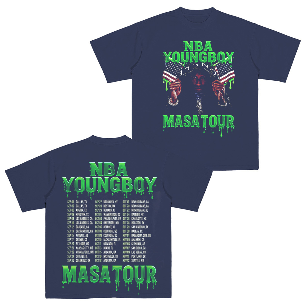 YoungBoy Masa Tour 2025 Merch Two Sided  Shirt/Crewneck/Hoodie
