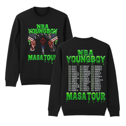 YoungBoy Masa Tour 2025 Merch Two Sided  Shirt/Crewneck/Hoodie