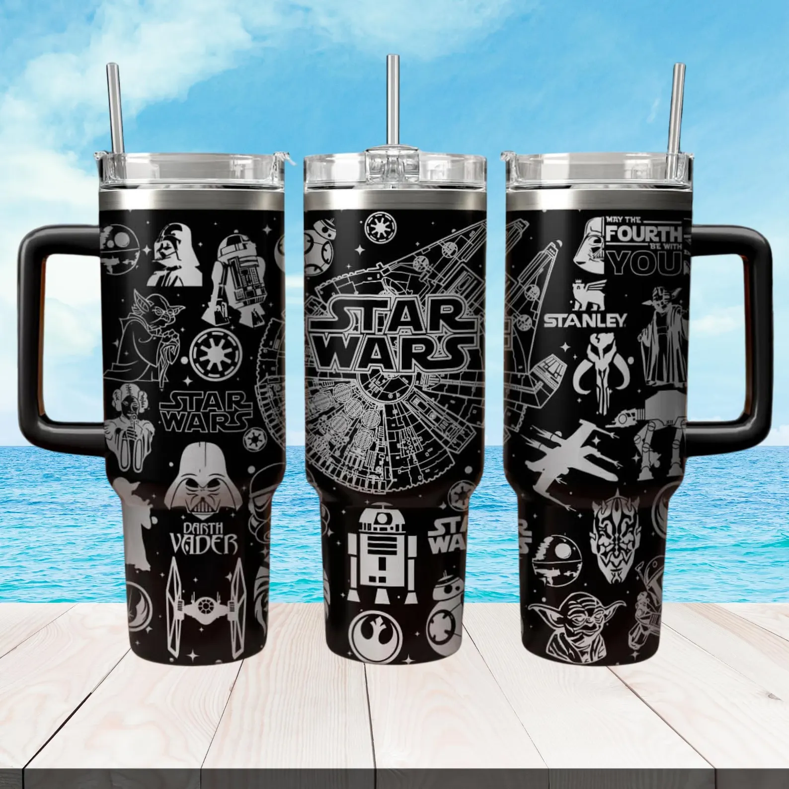 Star Wars Engraved Tumbler 40OZ