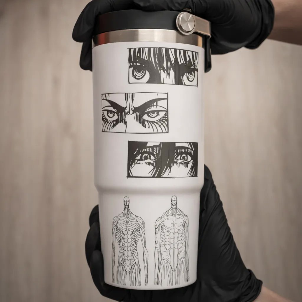 Attack on Titan Themed engraved Stanley Tumbler Cup