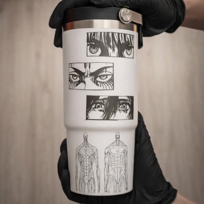 Attack on Titan Themed engraved Stanley Tumbler Cup