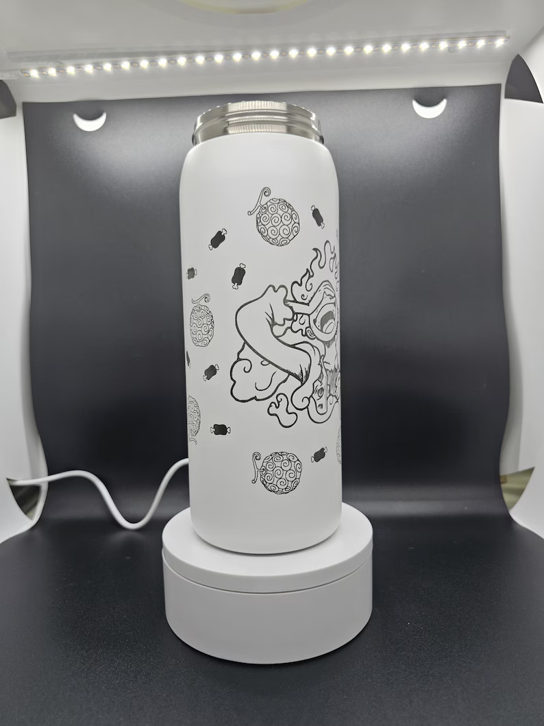 One Piece Luffy Gear 5 Engraved 32oz FreeSip Spout Tumbler 