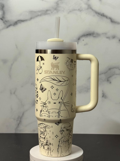 Laser Engraved Studio G Anime Stanley Tumbler