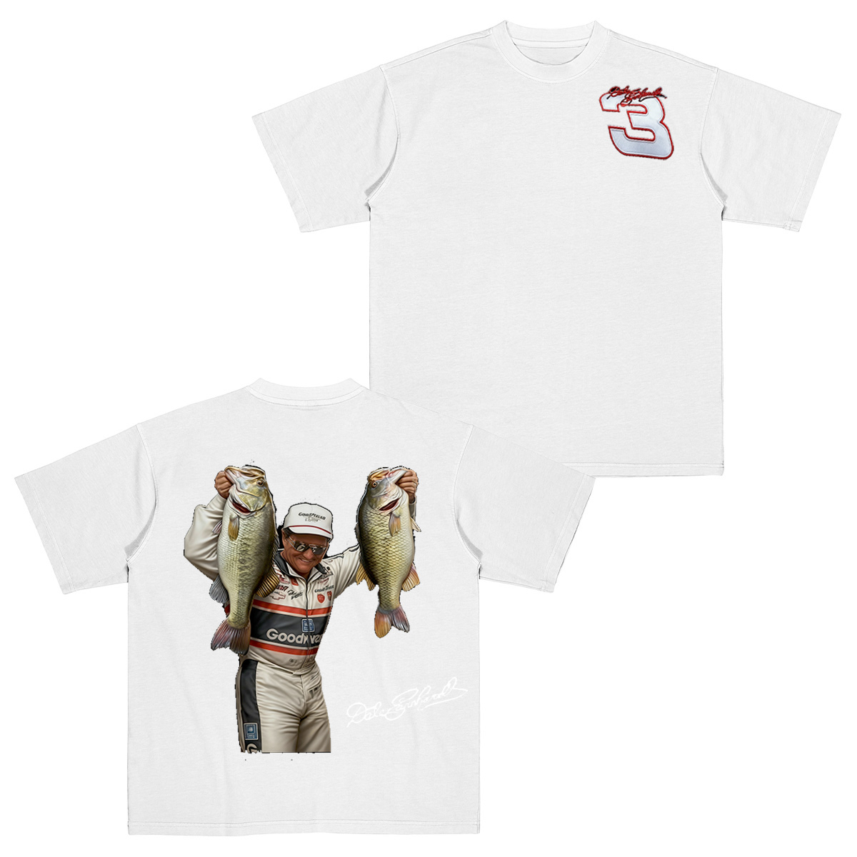 Dale Earnhardt Bass Fishing T-Shirt