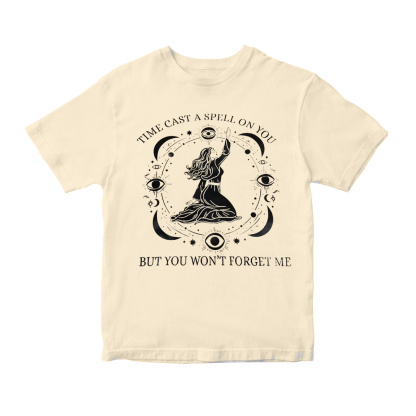 Time Cast Spell Graphic But Won't Forget Me  T-Shirt