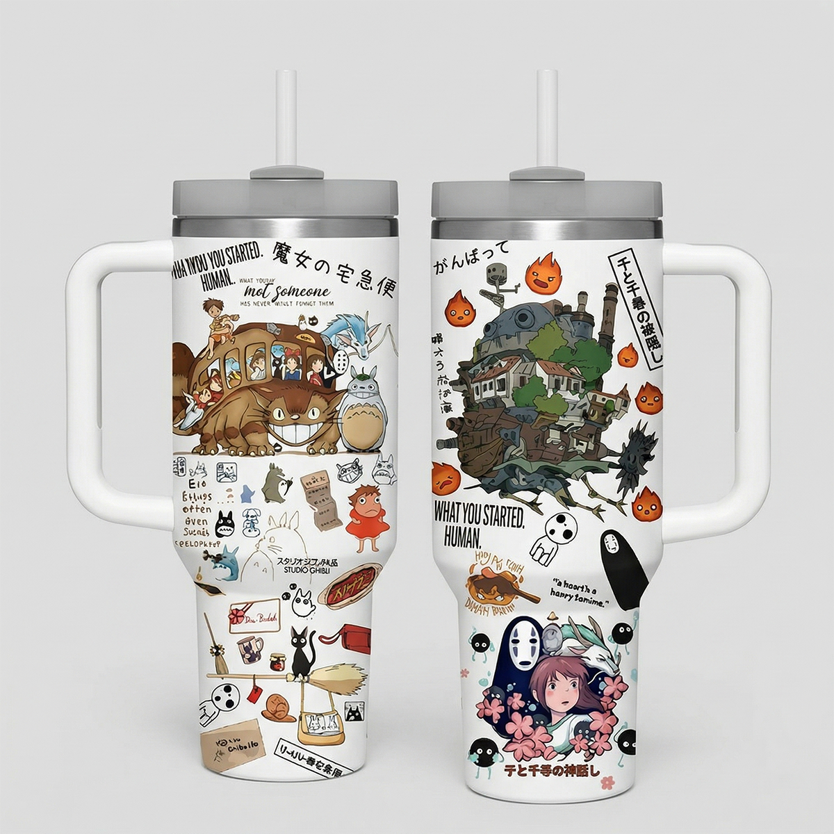 Totoro Cartoon Custom Stanley Cup 40 oz 30 oz Tumbler Cup